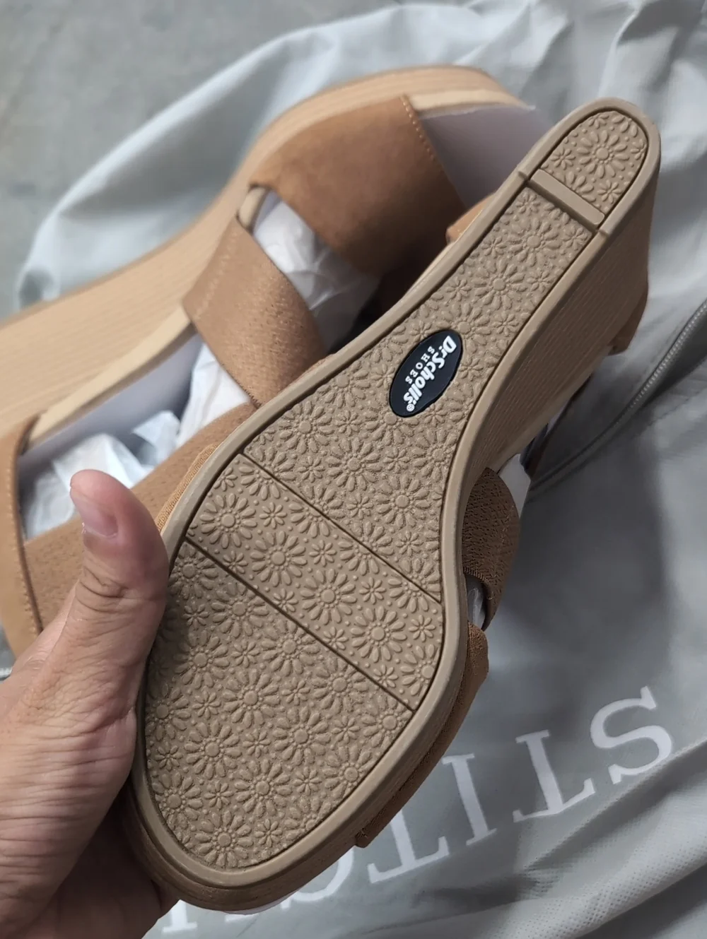Dr. Scholl's Barton Band Wedge Sandal- 7